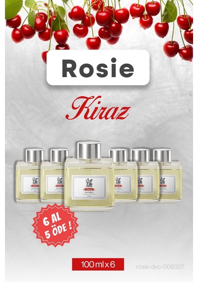 Kiraz 6 Al 5 Öde, Rosie Çubuklu Oda Kokusu 100 Ml Fresh
