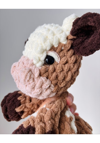 Caramel The Cow Uyku Arkadaşı Açık Kahverengi - Beyaz