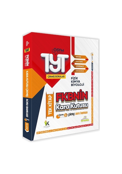 YKS - TYT FKBNİN (Fizik Kimya Biyoloji) Kara Kutusu TEK KİTAP Konu Ö.Dijital Çözümlü Soru Bankası