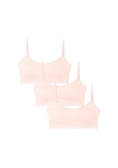 Momslab Pedli Yarım Atlet Büstiyer 3'Lü Paketpudra 19 L/Xl