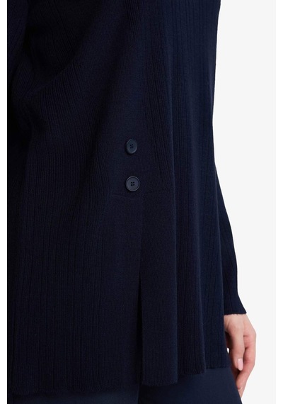 Defacto Loose Fit Bisiklet Yaka Triko Kazak Tunik G7241ax25cwnv207 Lacivert-nv207
