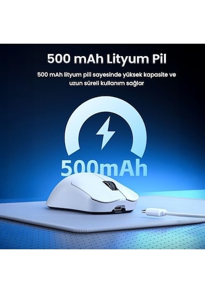 Aula Sc380 Pro Paw3311 Sensör 12000 Dpı 1000hz Kablolu Ve Kablosuz Gaming Oyuncu Mouse Siyah