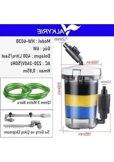 400 Litre Kapasiteli Dış Filtre 6w