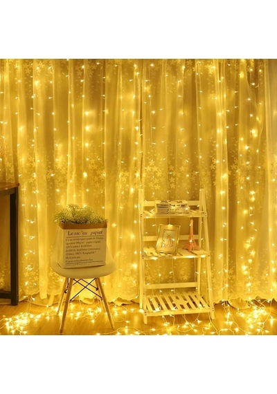 2x2 Metre 320 Led 8 Fonskiyonlu Dekoratif Led Günışığı Perde 5468 Çok Renkli 87657780