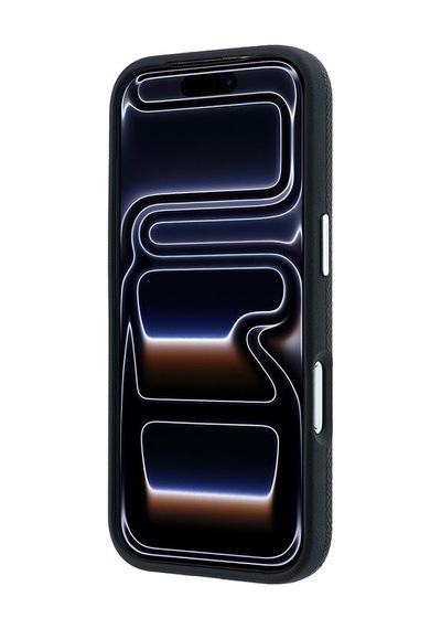 Apple Uyumlu iPhone 18 Pro Kılıf Karl Lagerfeld Lisanslı M-safe Özellikli K&c Heads Metal Logolu Pu Kapak Siyah