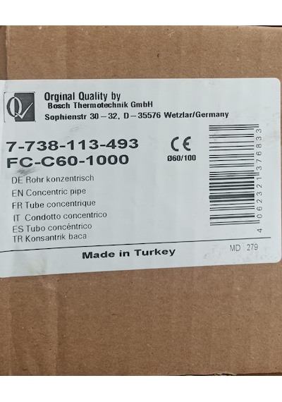 BOSCH BUDERUS BACA UZATMASI YOĞUŞMALI 50CM