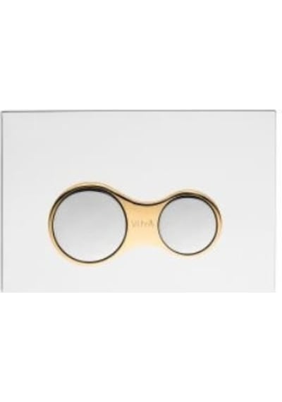 VitrA Sirius 740-0422 Mekanik Kumanda Paneli - Parlak Krom/altın Altın