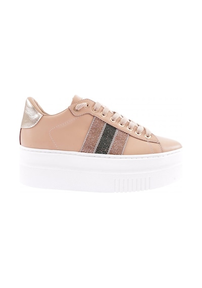 Dgn Es865-23y Kadin Kalin Silver Taşli Sneakers Ayakkabi ES865-2007-R12632 Ten