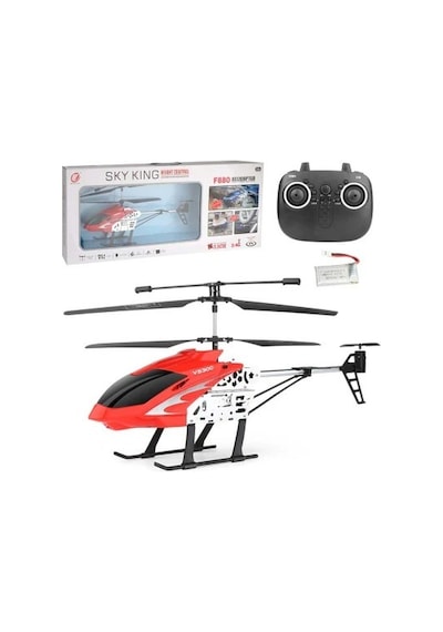 Uzaktan Kumandalı Şarjlı Ve Işıklı Elektrikli Rc Çocuk Helikopteri 50 Cm - Kırmızı