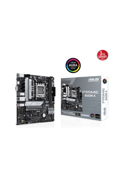Asus Prıme B650m-k Ddr5 Hdmı Dp Pcıe 16x V4.0 Am5 Matx-210813