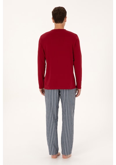 U.s. Polo Assn. Erkek Bordo Pijama Takım 50318612-vr014 Bordo