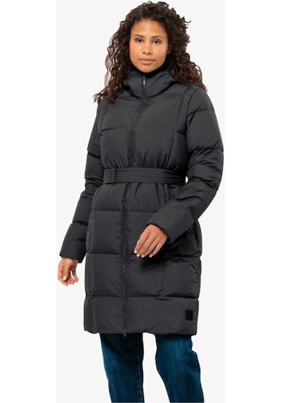 Jack Wolfskin Frozen Lake Coat W Kadın Siyah Mont 1206132-6000