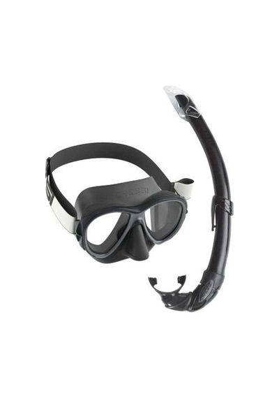 Özel Seri Cressi Samoa Maske - Mexico Şnorkel Set Su Sporu Dalış Ekipmanı Yüzme Aleti Clear-Blue