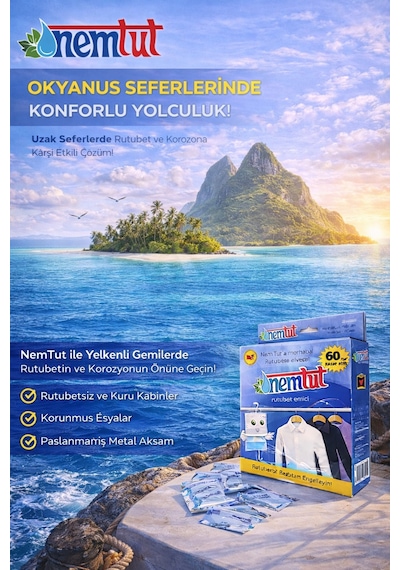 Rutubet Giderici Nem Emici Koku Küf Ve Korozyon Önleyici 1 Kutu 2 Paket 1 Kg
