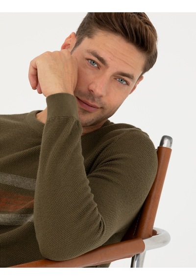 Pierre Cardin Erkek Koyu Haki Triko Kazak 50278095-vr111 Koyu Haki Pierre Cardin Erkek Koyu Haki Triko Kazak 50278095-vr111 Koyu Haki