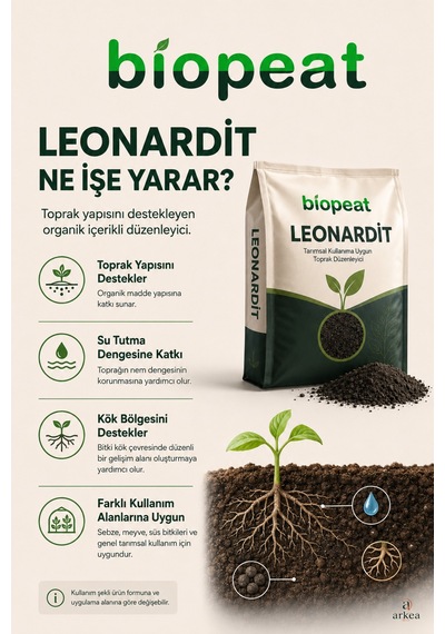 Leonardit 7 L Doğal Toprak Düzenleyici Bitki Ve Saksı Toprağı İçin 1000