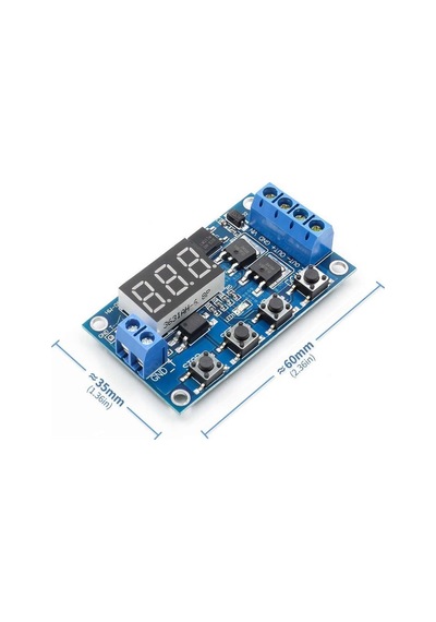 Zamanlayıcı Timer Modül Dual Mosfetli Gecikmeli Başlangıç 0-999Sn