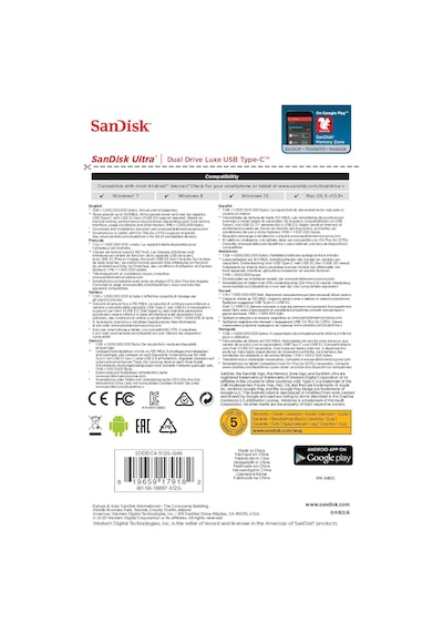 Sandisk Ultra Dual Drive Luxe Usb Type-c Drive Akıllı Telefon Dep