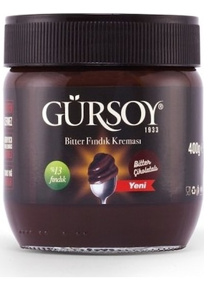 Gürsoy Bitter Çikolatalı Fındık Kreması 400 G