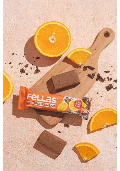 Fellas Yüksek Protein Bar - Portakallı Ve Kakaolu 45g 3 Adet