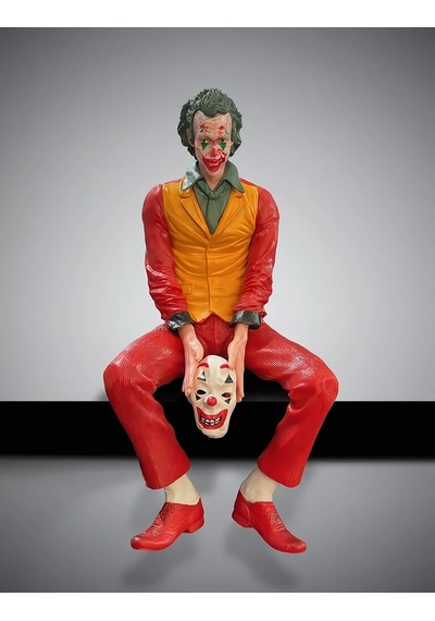 Joker Palyaço Maskeli Oturan Dekoratif Figür 24 Cm Alk6607 01