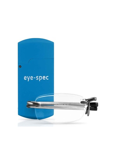 Eye Spec Katlanabilir Çerçevesiz Gözlük Ultra Hafif Ve Şık Tasarım +1.50 Aksesuar Setleri Açık Mavi 140 Mm