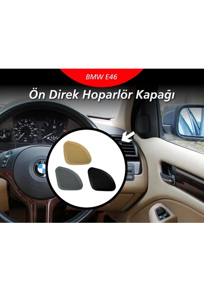 Bmw E46 Ön Direk Hoparlör Kapağı Siyah