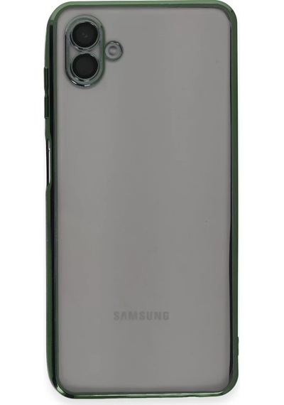 Newface Samsung Galaxy A04 Kılıf Razer Lensli Silikon - Yeşil