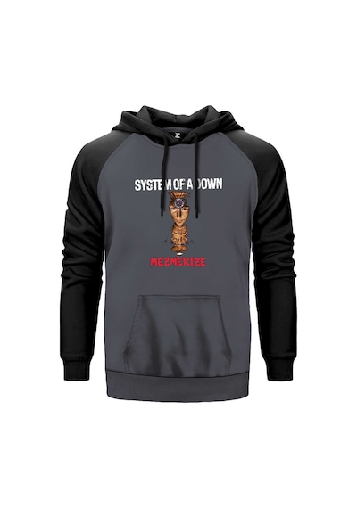System Of A Down Mezmerize Gri Renk Reglan Kol Sweatshirt Gri