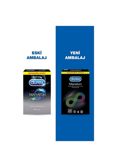 Durex Maraton Prezervatif 20'li + Yakın Hisset Prezervatif 20'li