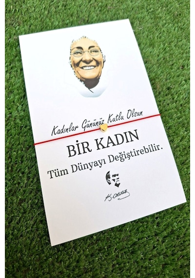 10 Adet Gold Kalpli Bileklik - Zübeyde Hanım Kartlı - Kadınlar Günü Hediyesi - Jelatinli Paket Renkli