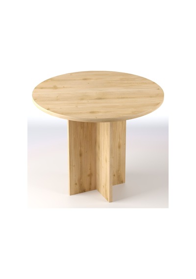 Harmony Sora Oval Masa 90x75x90 Cm Cadiz Sadece Masa - Modern Tasarım Kahverengi