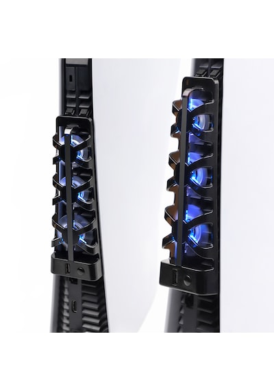 Ps5 Fat Kasa Soğutucu Led Işıklı Sessiz Fan Soğutucu Usb3.0 Radyatör Isı E
