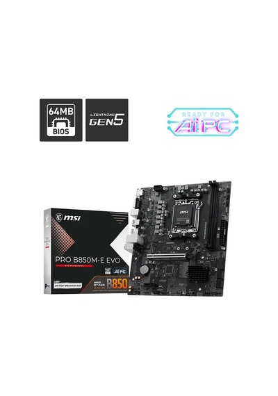 Msı Pro B850m-e Evo Ddr5 Anakart 8200mhz Oc