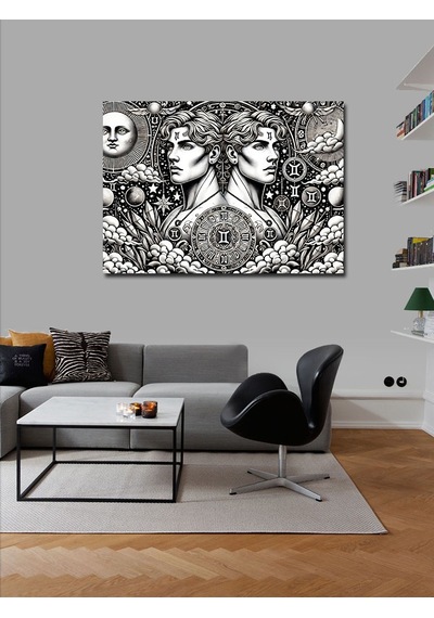 Kanvas Tablo Mitolojik İkizler Ve Astroloji