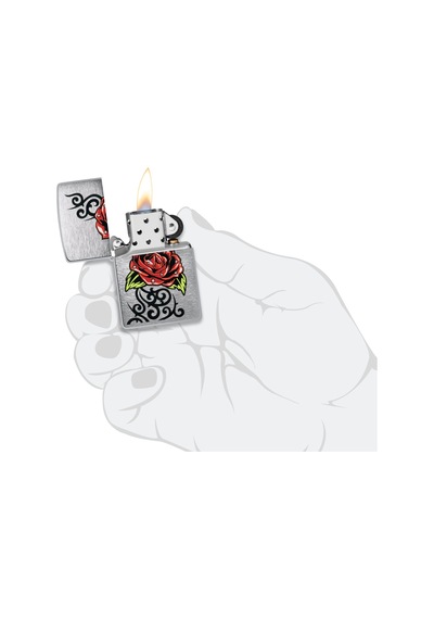Zippo 200 23fpf Rose Tattoo Design Çakmak