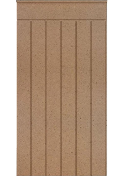 Dekoratif Duvar Paneli Boyanabilir Ahşap 6 Mm Ham Mdf Dekoratif Panel 5 Adet 54 X 103 Cm