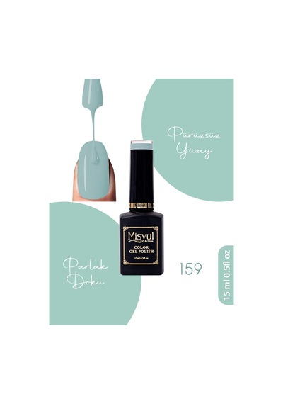 Misyul Uv Led Kalıcı Oje Nail Art 15 Ml 159