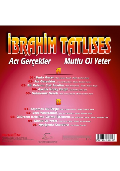 Plak - İbrahim Tatlıses - Acı Gerçekler