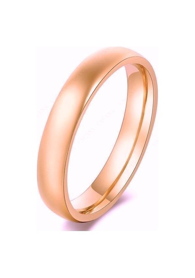 Sefa Gold 6mm Rose Düz Bombe Klasik Alyans 001