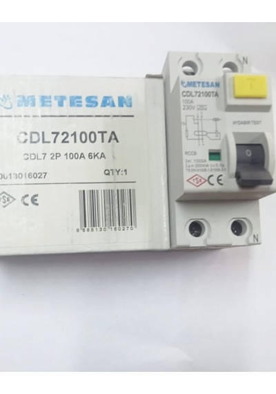 Cdl72100ta 2p 100a 6ka Metesan Kaçak Akım Rolesi