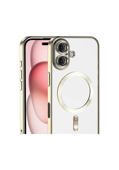 Apple iPhone Uyumlu 17 Kross Magneticsafe Kapak - Gold Diğer