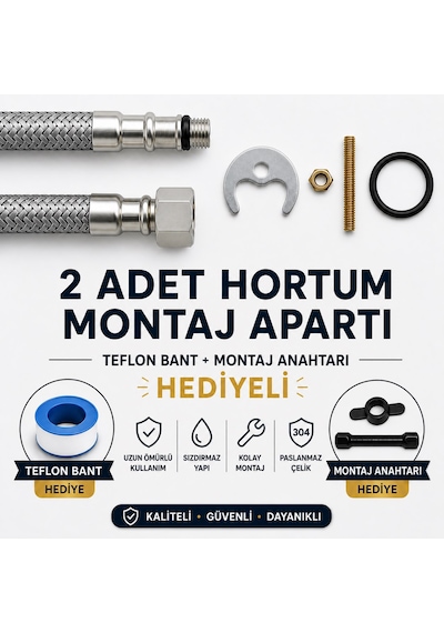 Defne Lavabo Bataryası  Pirinç Gövde Çift Su Girişli Musluk Krom