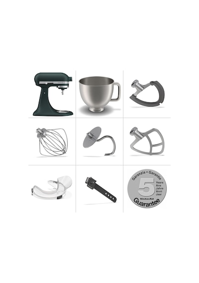 Kitchenaid Artisan Plus 5ksm50pkvepp 4.7 Litre Stand Mikser - Pebbled Palm Diğer