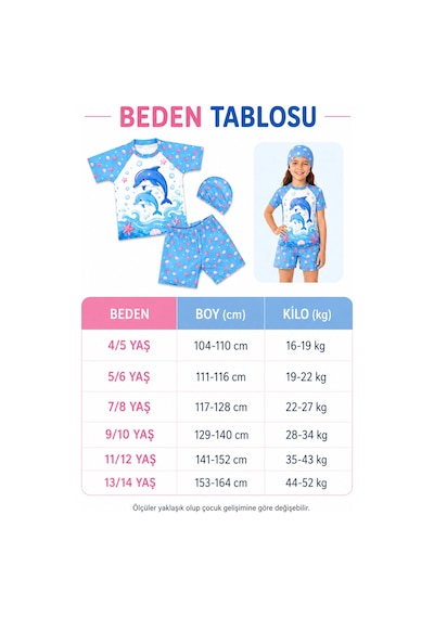Rony Pony Kids Kız Çocuk Yunus Desenli 3 Lü Plaj Takımı Şortlu Mayo Seti Bone Dahil Mavi Beyaz Rony Pony Kids Kız Çocuk Yunus Desenli 3 Lü Plaj Takımı Şortlu Mayo Seti Bone Dahil Mavi Beyaz