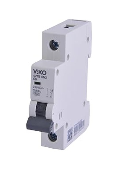 Viko 4vtb-1c06 Otomatik Sigorta 4,5ka C Tipi 1 Kutup 06a 10