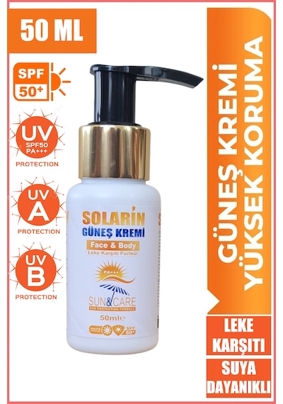 50ml Güneş Kremi - Spf 50+ Tüm Cilt Tiplerine Uygun Yüksek Koruma