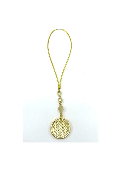 Nazar Boncuğu Sonsuzluk Detaylı Metal Gold Yaşam Çiçeği Araba Dik
