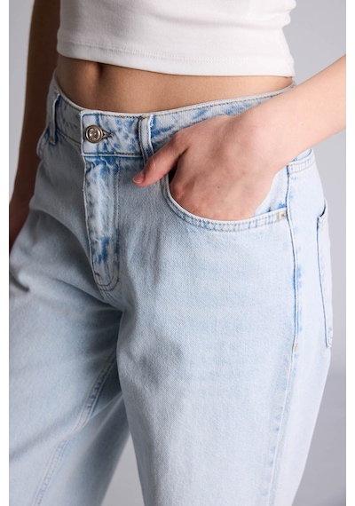 Defacto Wıde Leg Mavi Kadın Jean Pantolon G2208ax/nm39 Mavi