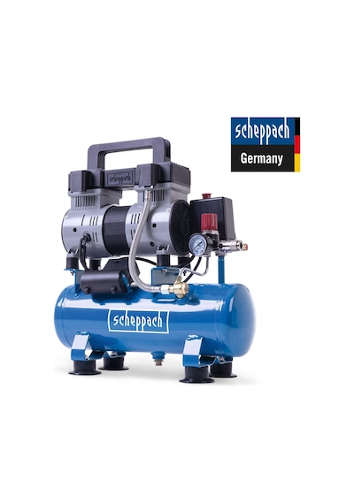 Scheppach HC08SI 1.5HP 6 L Yağsız Sessiz Hava Kompresörü - 5906166901